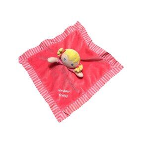 Garanimals My Best Friend Lovey Security Blanket Soother Blonde‎ Girl Striped